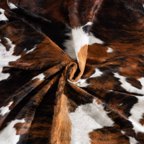 Tricolor Cowhide Rug Size 8'2" L x 7'1" W 6562