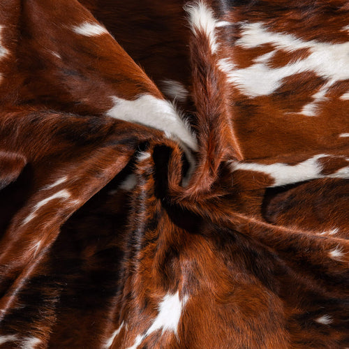 Tricolor Cowhide Rug Size 8'0" L x 7'5" W 6572