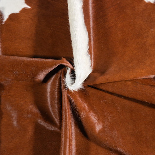 Brazilian Hereford Cowhide Rug Size 7'10" L x 6'7" W 6703