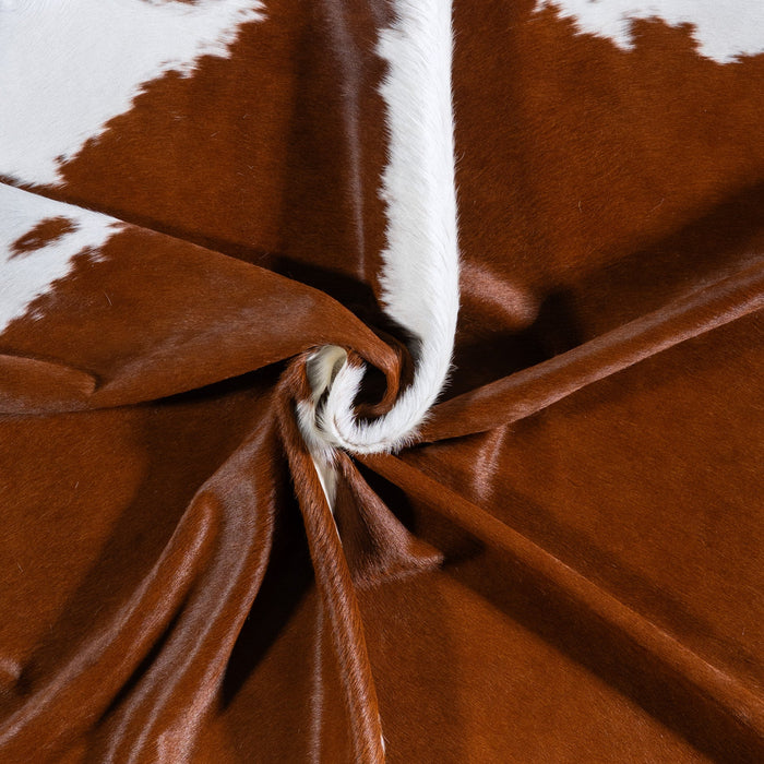 Brazilian Hereford Cowhide Rug Size 7'10" L x 7'9" W 6706