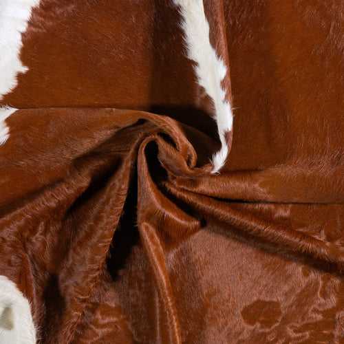 Brazilian Hereford Cowhide Rug Size 7'9" L x 7'6" W 6722