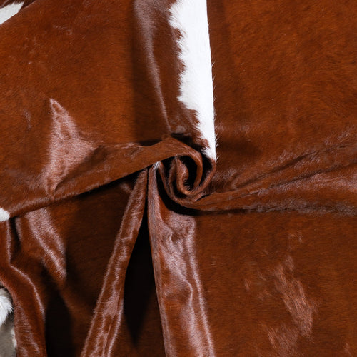 Brazilian Hereford Cowhide Rug Size 7'3" L x 7'2" W 6723