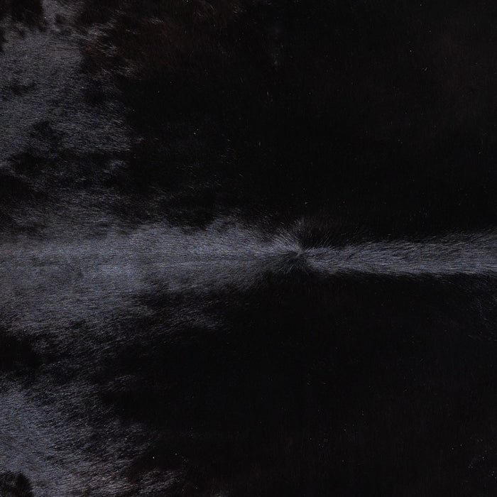 Brazilian Solid Black Cowhide Rug Size 6'8" L x 6'6" W 6740
