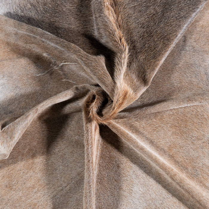 Brazilian Grey Palomino Cowhide Rug Size 7'7" L x 6'10" W 6919