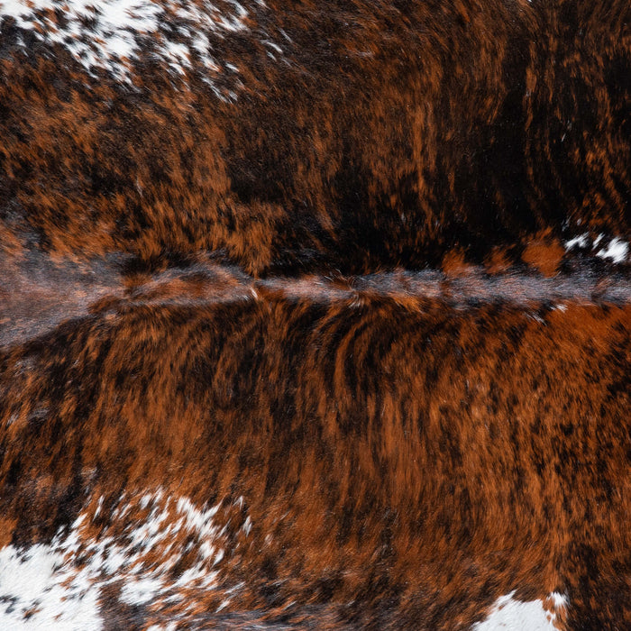 Brazilian Brindle White Belly Cowhide Rug Size 6'10" L x 6'1" W 6930