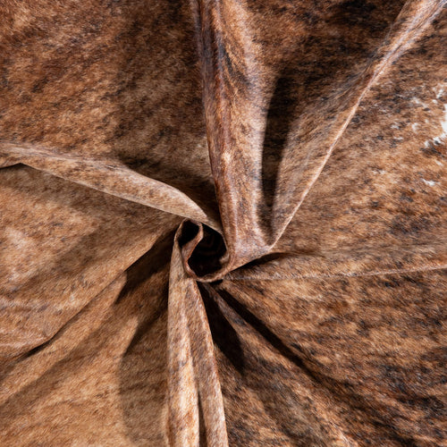 Brazilian Brindle White Belly Cowhide Rug Size 6'11" L x 7'0" W 6943