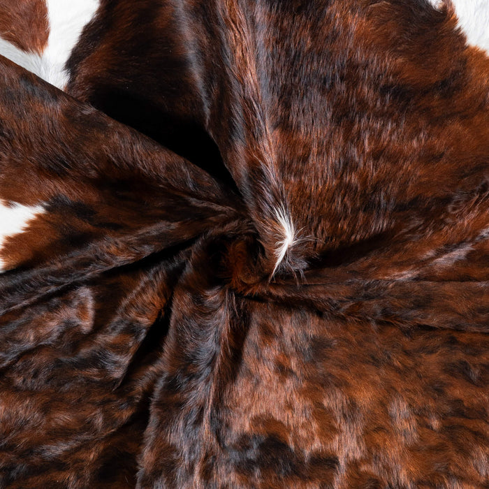 Brazilian Brindle White Belly Cowhide Rug Size 6'10" L x 5'9" W 6944