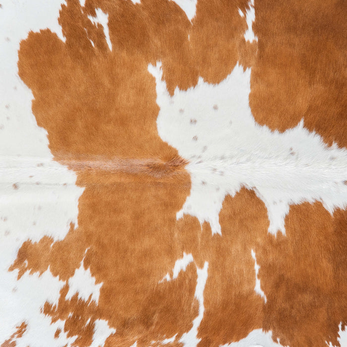 Brazilian Brown and White Cowhide Rug Size 7'5" L x 6'2" W 6987
