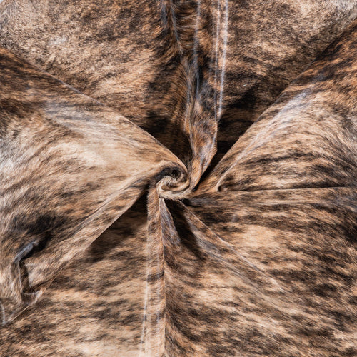 Brazilian Brindle Cowhide Rug Size 7'8" L x 6'9" W 7021