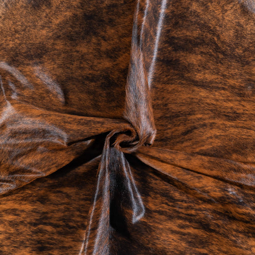 Brazilian Brindle Cowhide Rug Size 8'2" L x 7'5" W 7027