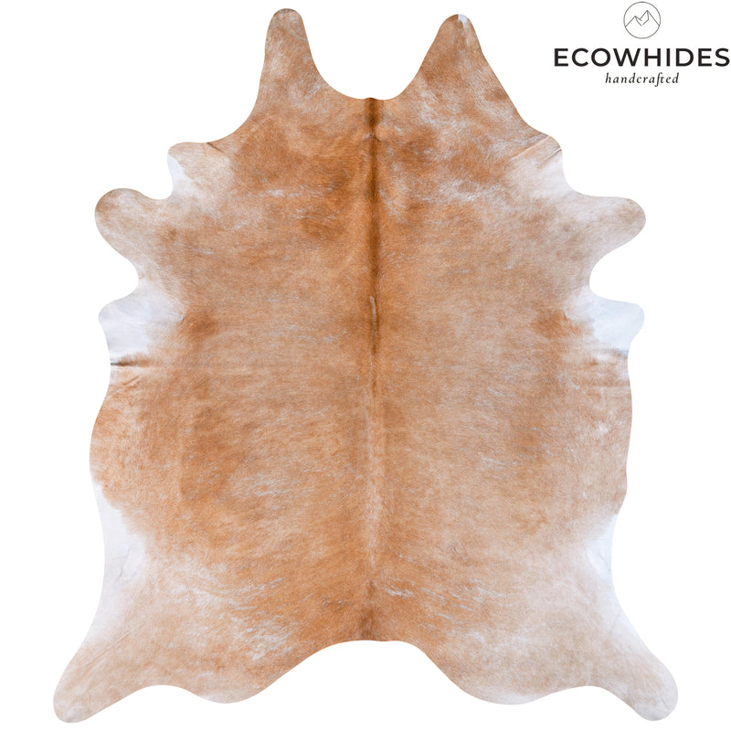 Brazilian Beige Cowhide Rug Size 7'9" L x 6'6" W 7036