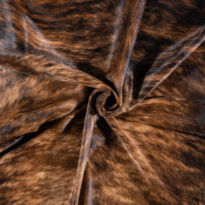Brazilian Brindle Cowhide Rug Size 7'9" L x 7'1" W 7040