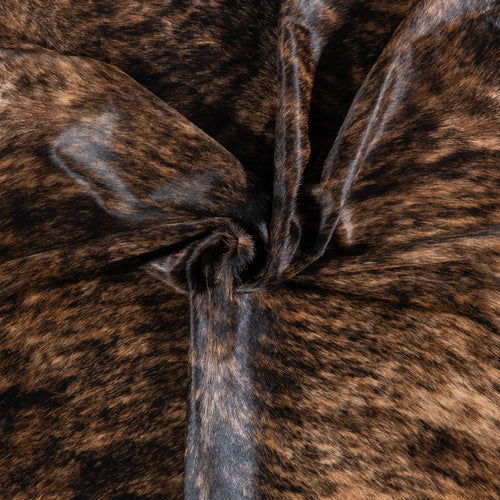 Brazilian Brindle Cowhide Rug Size 7'5" L x 7'1" W 7046