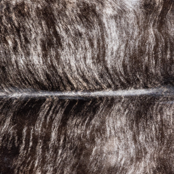 Brazilian Light Grey Brindle Cowhide Rug Size 7'3" L x 7'3" W 7069