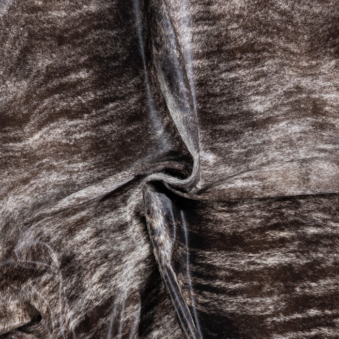 Brazilian Light Grey Brindle Cowhide Rug Size 7'3" L x 7'3" W 7069