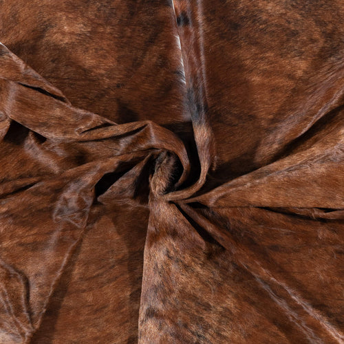 Brazilian Brindle White Belly Cowhide Rug Size 7'10" L x 6'10" W 7100