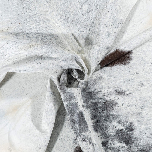 Brazilian Black Salt and Pepper Cowhide Rug Size 7'11" L x 6'2" W 7106