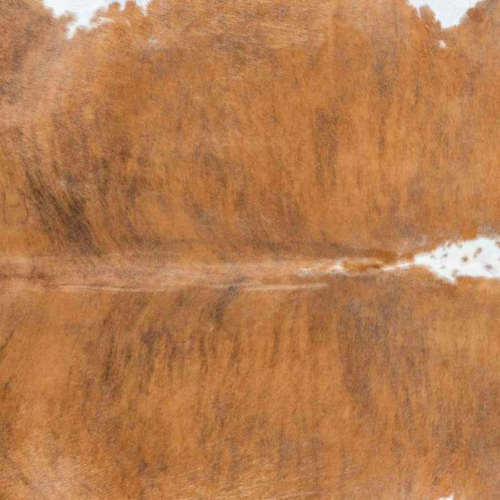 Brazilian Brindle White Belly and Backbone Cowhide Rug Size 7'1" L x 6'0" W 7107