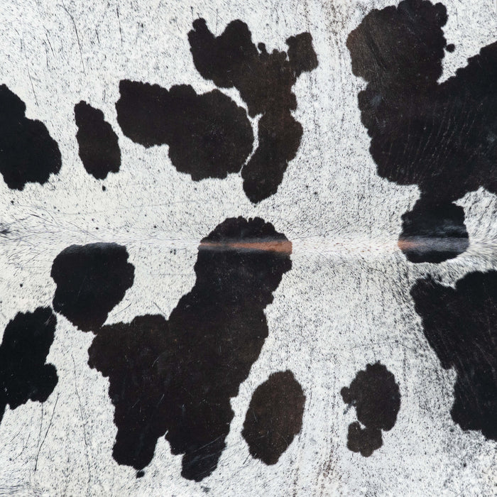 Brazilian Black Salt and Pepper Cowhide Rug Size 7'3" L x 6'5" W 7112