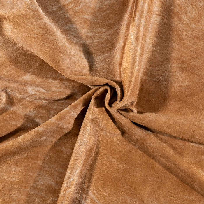 Brazilian Beige Cowhide Rug Size 7'6" L x 7'1" W 7124