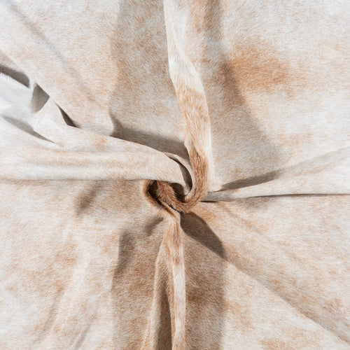 Brazilian Palomino and White Cowhide Rug Size 7'8" L x 7'1" W 7128