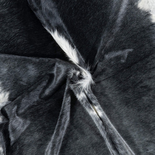 Brazilian Black and White Cowhide Rug Size 8'0" L x 7'2" W 7135