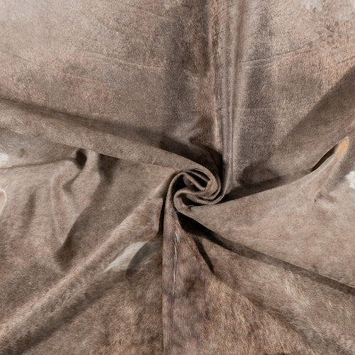 Brazilian Grey Palomino Cowhide Rug Size 7'8" L x 6'8" W 7137