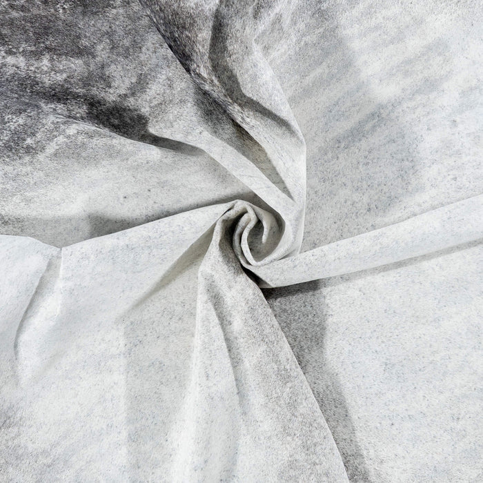 Brazilian Light Grey Brindle Cowhide Rug Size 7'9" L x 6'11" W 7141