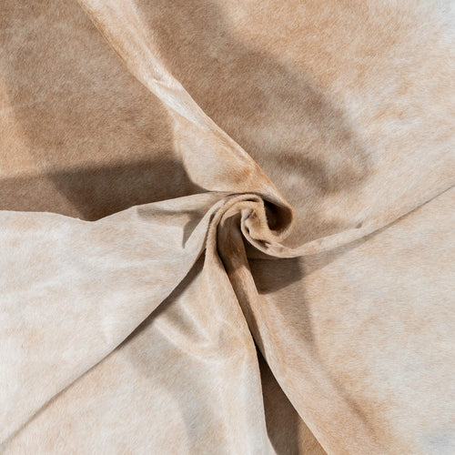 Brazilian Palomino and White Cowhide Rug Size 7'5" L x 6'11" W 7151