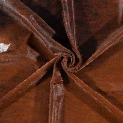 Brazilian Brindle Cowhide Rug Size 7'8" L x 6'11" W 7154