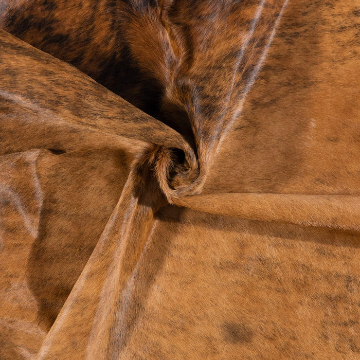 Brazilian Brindle Cowhide Rug Size 7'4" L x 5'11" W 7197
