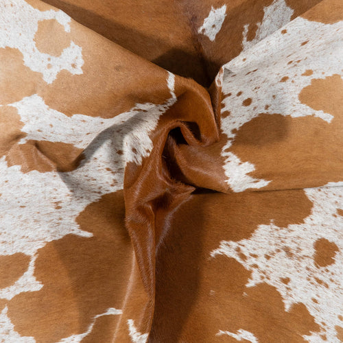 Brazilian Brown Salt and Pepper Cowhide Rug Size 7'3" L x 6'4" W 7227