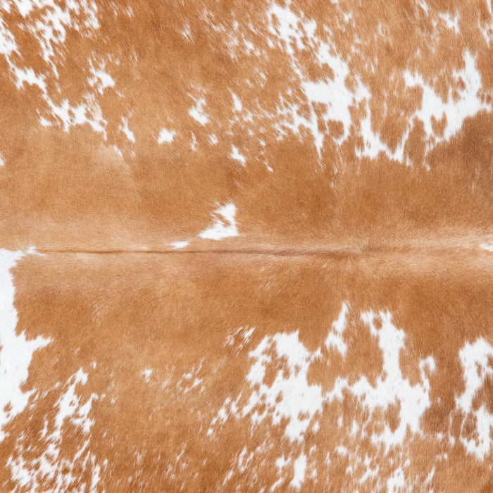 Brazilian Palomino and White Cowhide Rug Size 7'0" L x 6'1" W 7230