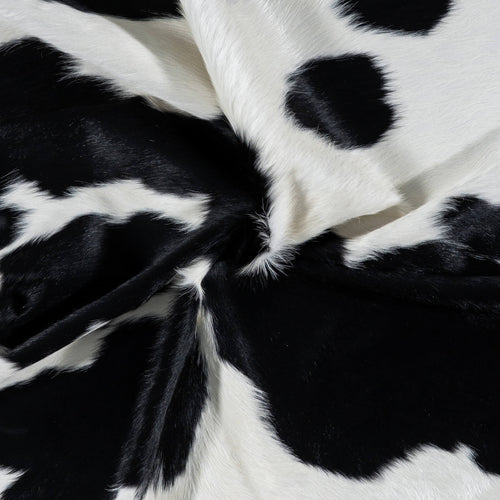Brazilian Black and White Cowhide Rug Size 6'0" L x 5'11" W 7254