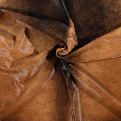 Brazilian Mahogany Cowhide Rug Size 7'10" L x 6'10" W 7278