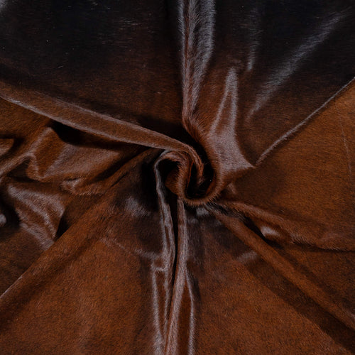 Brazilian Mahogany Cowhide Rug Size 7'2" L x 6'3" W 7290