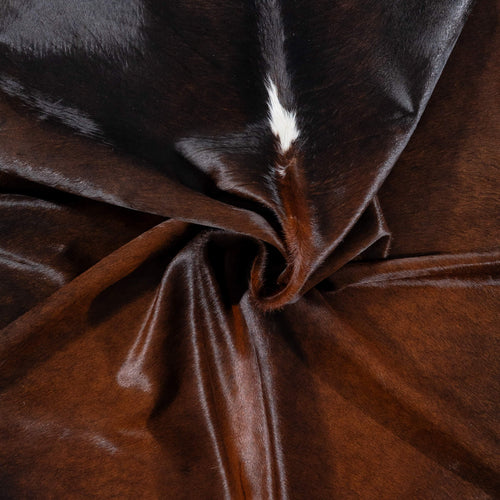 Brazilian Mahogany Cowhide Rug Size 7'8" L x 6'8" W 7292