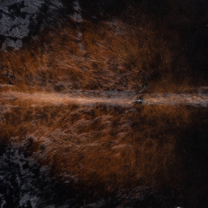 Brazilian Mahogany Cowhide Rug Size 7'2" L x 6'6" W 7295