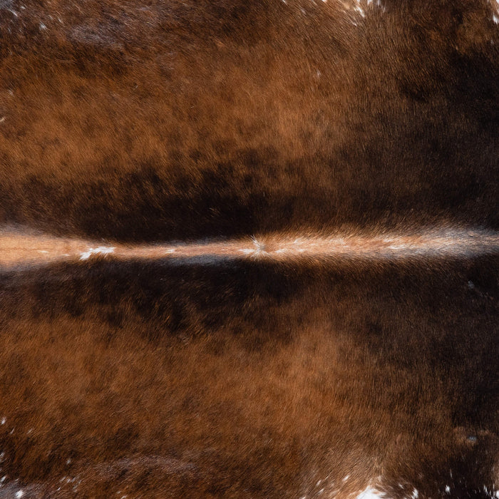 Brazilian Mahogany Cowhide Rug Size 7'2" L x 6'4" W 7296