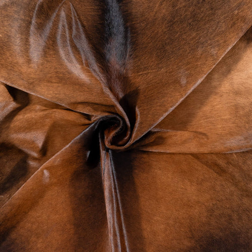 Brazilian Mahogany Cowhide Rug Size 7'0" L x 6'8" W 7298