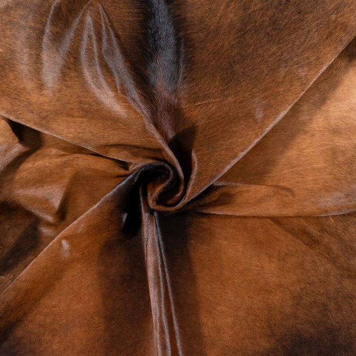 Brazilian Mahogany Cowhide Rug Size 7'0" L x 6'8" W 7298