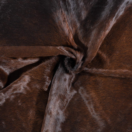 Brazilian Mahogany Cowhide Rug Size 6'10" L x 6'1" W 7305