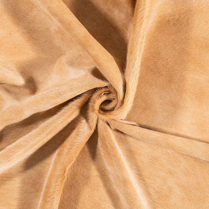 Brazilian Beige Cowhide Rug Size 7'5" L x 6'9" W 7315