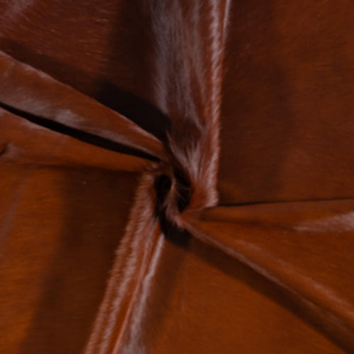 Brazilian Brown Cowhide Rug Size 7'11" L x 6'8" W 7323