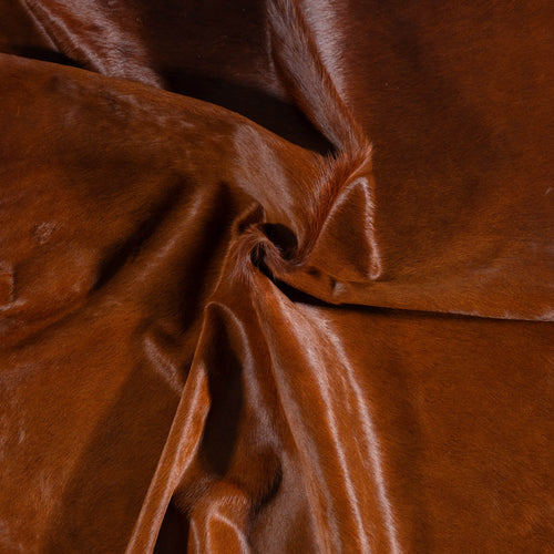 Brazilian Brown Cowhide Rug Size 7'2" L x 6'9" W 7326