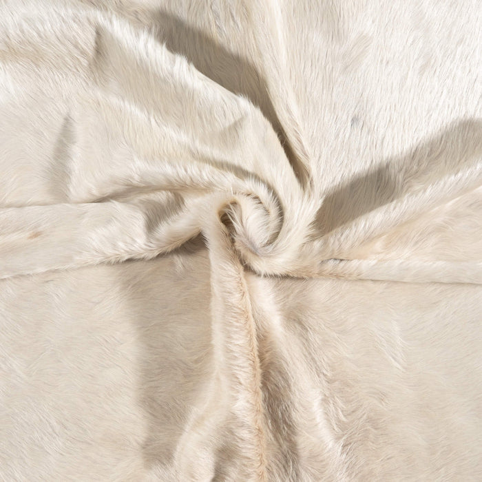 Brazilian Champagne Cowhide Rug Size 7'3" L x 6'9" W 7362