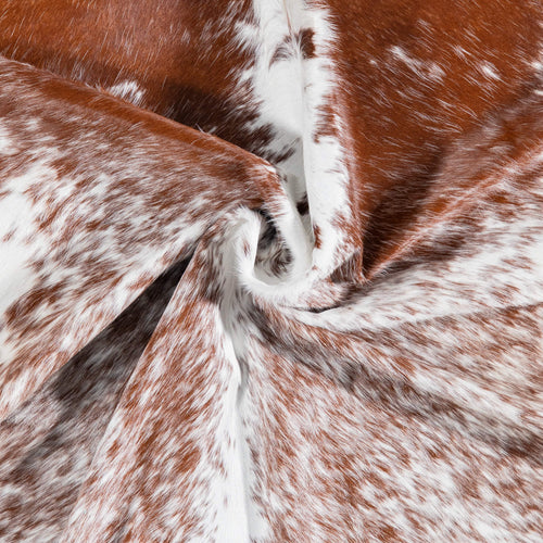 Brazilian Brown Salt and Pepper Cowhide Rug Size 6'7" L x 5'6" W 7393