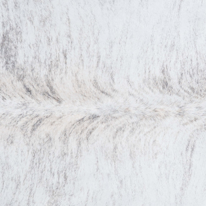 Brazilian Light Grey Brindle Cowhide Rug Size 6'6" L x 4'6" W 7434