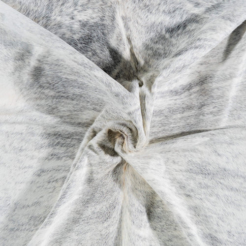 Brazilian Light Grey Brindle Cowhide Rug Size 7'8" L x 6'10" W 7442
