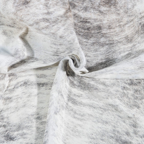 Brazilian Light Grey Brindle Cowhide Rug Size 7'8" L x 6'5" W 7444